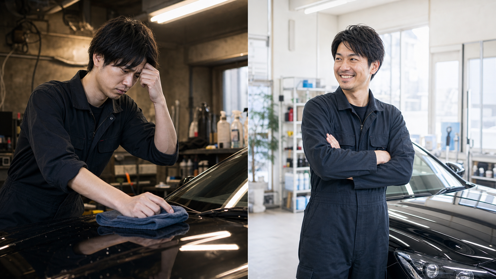 現役コーティング職人のビフォーアフターイメージ